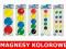 MAGNESY KOLOROWE __ 5 sztuk __ 30 mm średnicy