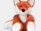 Teddykompaniet duży pluszowy Lisek 24cm przytulank