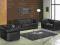 SOFA KANAPA FOTEL CHESTERFIELD KOMPLET SKÓRZANY