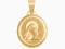 Złoty medalik komunia chrzest próba 585 14k  23151