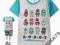 7BEAR t-shirt z kolorowymi ludkami /robotami m 104