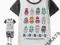 7BEAR t-shirt z kolorowymi ludkami /robotami g 104