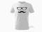 T-shirt mustache wąsy 100% bawełna 134cm/8 lat