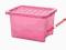 POJEMNIK PLASTIKOWY NA ZABAWKI PINK 80 L