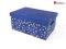 56x33x21cm PUDELKO POJEMNIK karton GŁADKI NIEBIESK