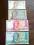 Zestaw banknotow  CHORWACJI 4 sztuk-    UNC!!!