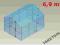 TUNEL FOLIOWY SZKLARNIA PCV 2,3x3,0m [6,9m2] UV4