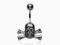 PIERCING KOLCZYK DO PEPKA CZASZKA SKULL