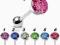 PIERCING KOLCZYK DO JEZYKA GLITTER BROKAT 7MM
