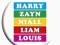 One Direction Names - przypinka