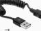 DELOCK Kabel USB AM-USB Micro Spirala 20-60cm