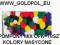 POMPONY KOLOROWE MIX NASYCONE WIELKOŚCI WAWA 3979