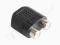 Adapter gniazdo JACK 3,5mm stereo - 2x gniazdo RCA