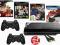 PS3 SUPERSLIM 500GB+2xPAD+FIFA+ NFS+MEDAL+GTA W-WA