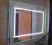 Lustro podświetlane  LED1U/90x70 JASNE , EFEKTOWNE