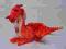 DRAGON pluszowy czerwony smok 36 cm