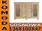 Komoda SOSNOWA 116 - 136x100x47 lite drewno SOSNA