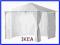 Namiot z zasłonami IKEA KARLSO 300x300 - biały HIT