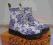 DR MARTENS martensy fiolet ornament kwiaty 37