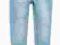 Spodnie jeansy rurki ze streczem jasne 110