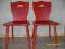 Czerwone krzesła- 2 sztuki.