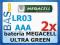 Bateria MEGACEL ULTRA GREEN _ LR03 _ AAA _ 2szt