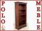 NOWA STYLOWA BIBLIOTEKA REGAŁ MAHOŃ LITE DREWNO