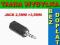 PRZEJSCIOWKA ADAPTER GNIAZDO JACK 2,5mm ->3,5mm