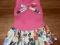 Sukienka rozm. S  kwiatki i kokardka