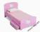 Łóżko HELLO KITTY 140x70 drewno + PUDŁO!