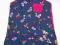 F&amp;F granat-różowa tunika w motylki 5-6 lat 116