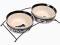 MISKI DLA PSA CERAMICZNE + STOJAK 2x2,6L TX-24643