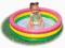 BASEN BRODZIK TĘCZA 61x22 miękkie dno INTEX 57402