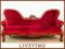 MEBLE STYLOWE - KANAPA sofa mahoń 77760