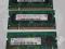 3x 256MB DDR2 SO-DIMM do laptopa