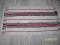 IKEA dywan CHODNIK w paski SZARY 55x85 cm CZERWONY