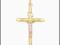 ZŁOTY KRZYŻ KRZYŻYK 585 NA CHRZEST KOMUNIĘ 3,0x2,1