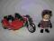 LISTONOSZ PAT MOTOCYKL Z KOSZEM + FIGURKA