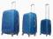 komplet walizek PUCCINI ABS01 niebieskich, 3 szt.