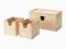 IKEA FORHOJA Pudełko, 4 szt brzoza