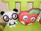 Moshi Monster panda Ty Shi Shi groszek 16 cm 2szt