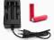 Ładowarka LI-ion + 2 ogniwa 18650 Sanyo UR18650F