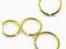 Kolczyk do nosa złote kółko 1.0/8 mm