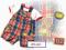 George Komplet chłopięcy Bluzka + ogrodniczki r.56