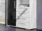komoda 107cm IGA biała czarny połysk TANIA DOSTAWA