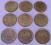 ZESTAW 9 MONET PO KOLEKCONERZE ONE DOLLAR STRYCH