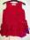 Sukienka czerwona sztruks r. 86 (18-24 m) IDEALNA