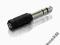 Adapter 3,5  gniazdo <-> duży jack 6,3mm