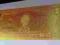 banknot,2 dollars,złoto 24 karaty
