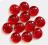 Red Glass Gaming Stones ok. 12 szt. czerwone WBM